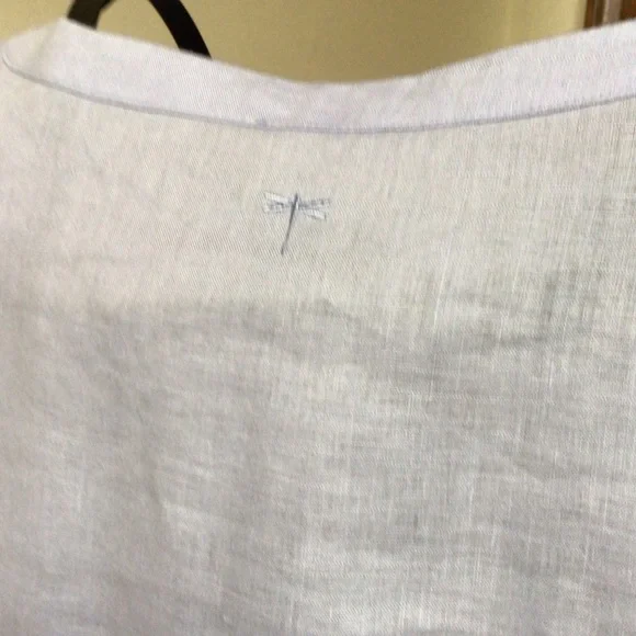 Colorblock linen blouse, Medium - Picture 4 of 4